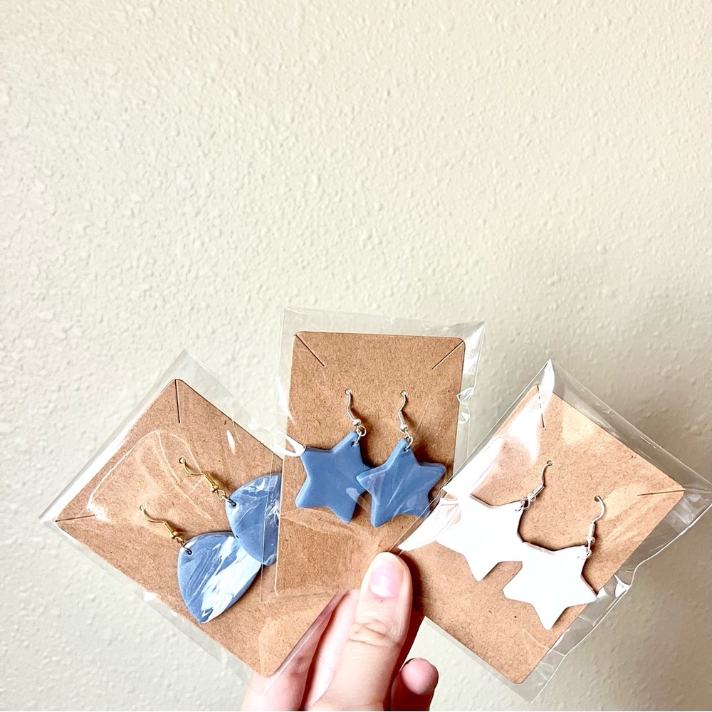Polymer clay earrings